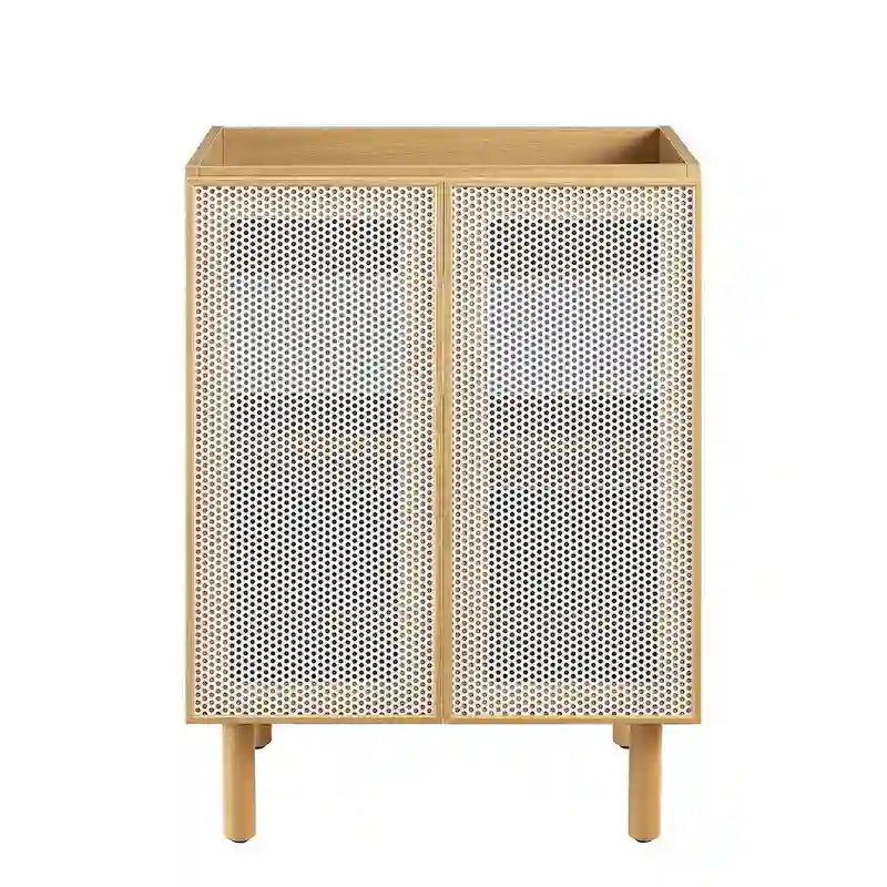 Meuble-lavabo Calla 24 en métal perforé (lavabo non inclus)