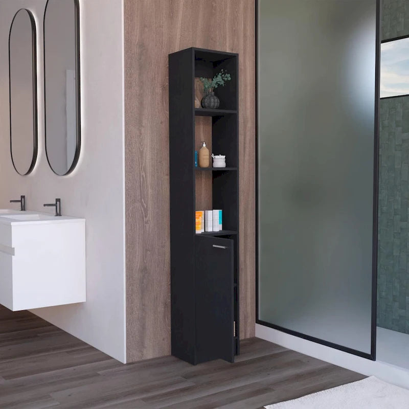 Meuble de rangement de salle de bain Parks Linen avec 6 étagères