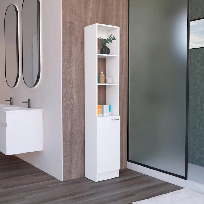 Meuble de rangement de salle de bain Parks Linen avec 6 étagères