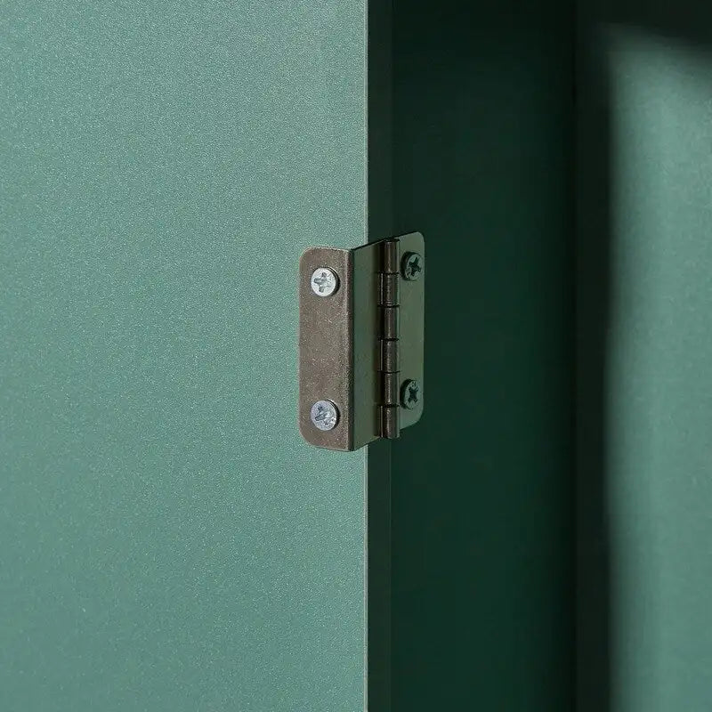 Meuble d'angle de salle de bain haut et autoportant avec portes et étagères réglables