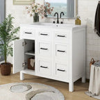 Meuble-lavabo avec vasque intégrée en résine
