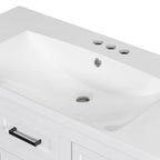 Meuble-lavabo avec vasque intégrée en résine