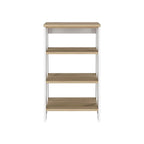 Armoire à linge Colyn, quatre étagères, verticale, chêne clair / blancHaute qualité et durable