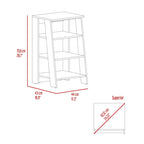 Armoire à linge Colyn, quatre étagères, verticale, chêne clair / blancHaute qualité et durable