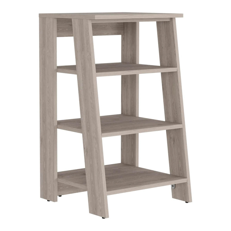 Armoire à linge Colyn, quatre étagères, verticale, chêne clair / blancHaute qualité et durable