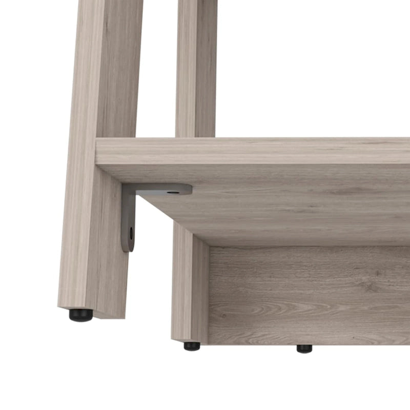 Armoire à linge Colyn, quatre étagères, verticale, chêne clair / blancHaute qualité et durable