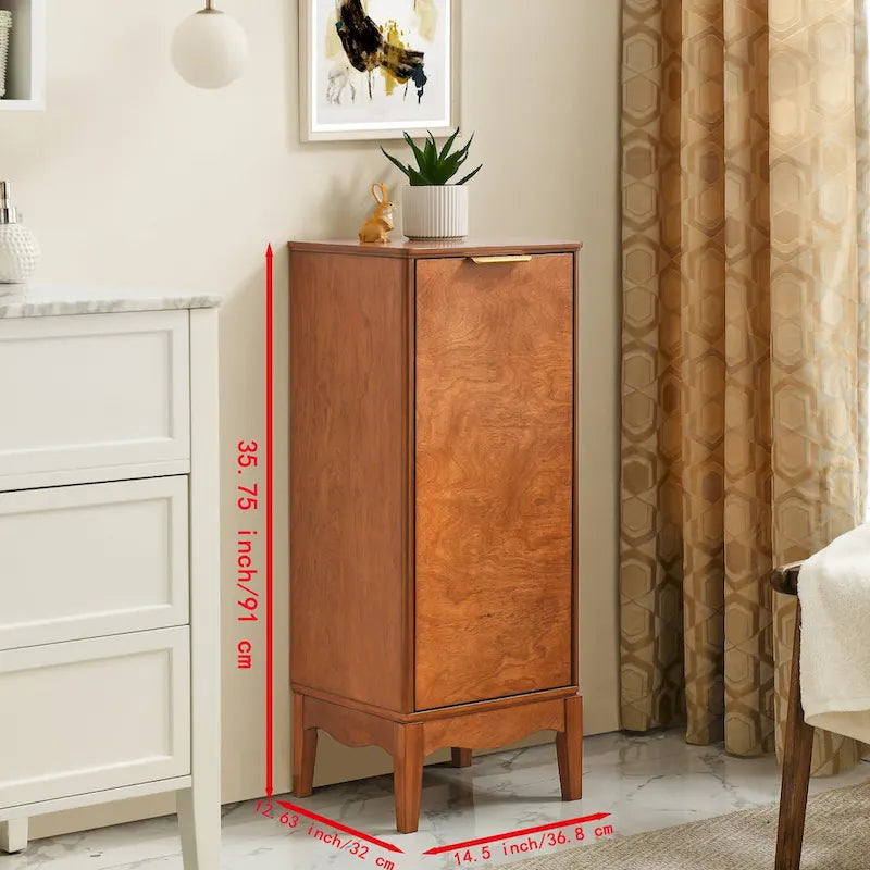 Meuble de salle de bain moderne et armoire de rangement avec étagères réglables, laiton antique (14,512,635,7)