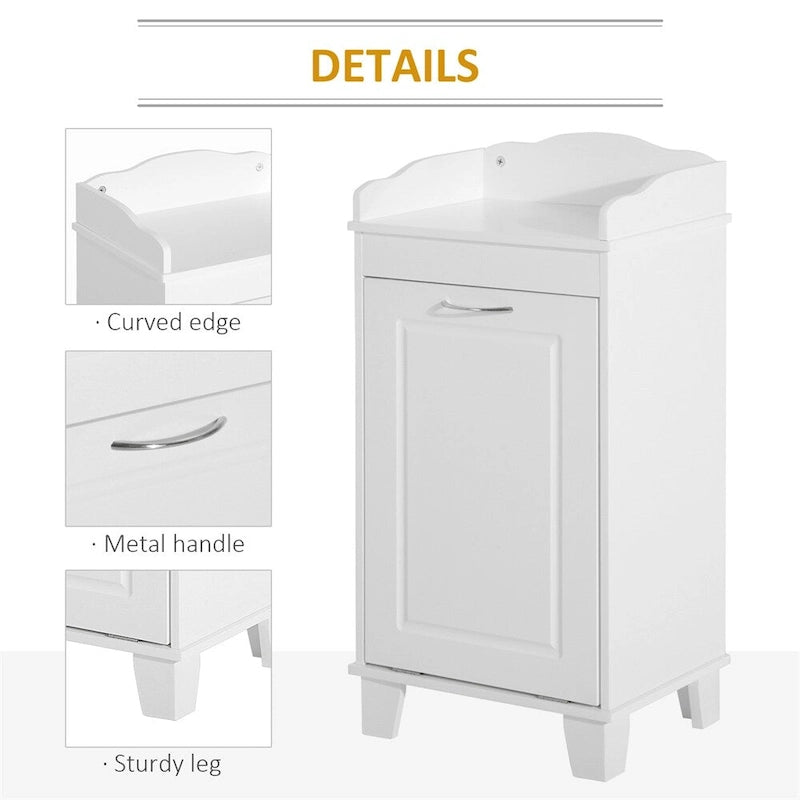 Panier à Linge Inclinable 31", Panier de Rangement Autonome pour la Maison