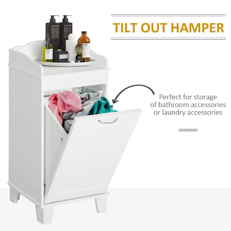 Panier à Linge Inclinable 31", Panier de Rangement Autonome pour la Maison