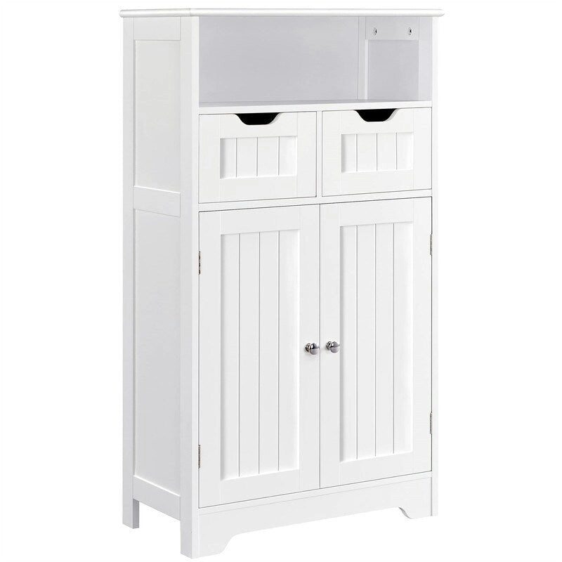 Meuble de rangement de salle de bain avec 2 tiroirs - 12P x 24L x 41H
