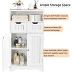 Meuble de rangement de salle de bain avec 2 tiroirs - 12P x 24L x 41H