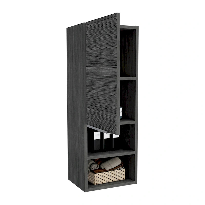 Meuble-lavabo Hazelton, salle de bain, finition chêne fumé, haute qualité et durable