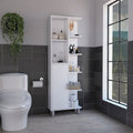 Meuble de salle de bain haut Crovie Linen de 63 pouces, rangement pour linge de maison