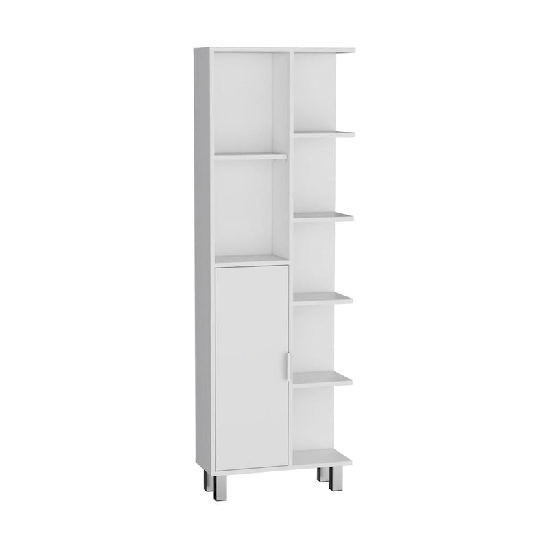Meuble de salle de bain haut Crovie Linen de 63 pouces, rangement pour linge de maison