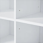 Meuble de rangement de salle de bain avec portes et tiroirs, multiples espaces de rangement, style autoportant, étagère ouverte, étagère réglable, blanc