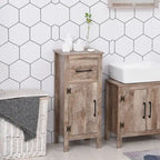 Meuble de salle de bain bas avec tiroir et étagère réglable