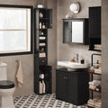 Meuble haut de salle de bain noir - 7,87P x 7,87L x 70,87H