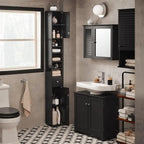 Black Bathroom Tall Cabinet - 7.87D x 7.87W x 70.87H