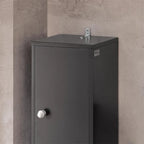 Meuble haut de salle de bain noir - 7,87P x 7,87L x 70,87H