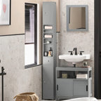 Meuble haut de salle de bain noir - 7,87P x 7,87L x 70,87H