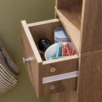 Meuble haut de salle de bain noir - 7,87P x 7,87L x 70,87H