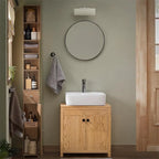Meuble haut de salle de bain noir - 7,87P x 7,87L x 70,87H