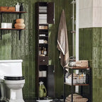 Meuble haut de salle de bain noir - 7,87P x 7,87L x 70,87H
