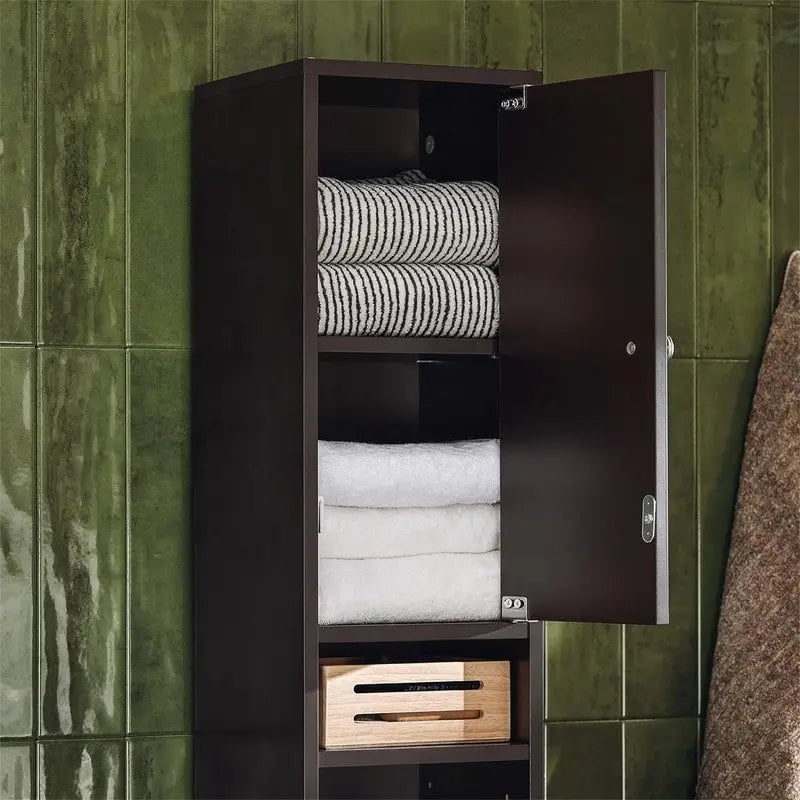 Meuble haut de salle de bain noir - 7,87P x 7,87L x 70,87H