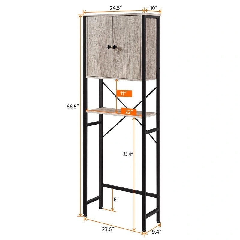Meuble de rangement pour toilettes - 10P x 24,5L x 66,5H
