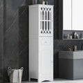 Meuble de salle de bain en bois 2 portes de 64 po avec tablettes ajustables
