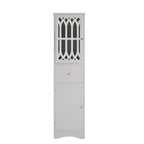 Meuble de salle de bain en bois 2 portes de 64 po avec tablettes ajustables