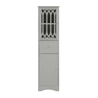 Meuble de salle de bain en bois 2 portes de 64 po avec tablettes ajustables
