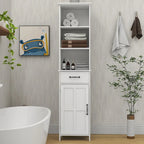 Double Door Narrow Height Slim Floor Standing Cabinet