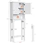 Armoire de rangement pour toilettes - 8,2P x 26,7L x 66,5H