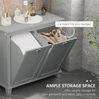 Meuble de tri de linge basculant