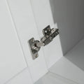 Meuble de rangement de salle de bain avec lavabo brossé argenté
