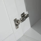 Meuble de rangement de salle de bain avec lavabo brossé argenté