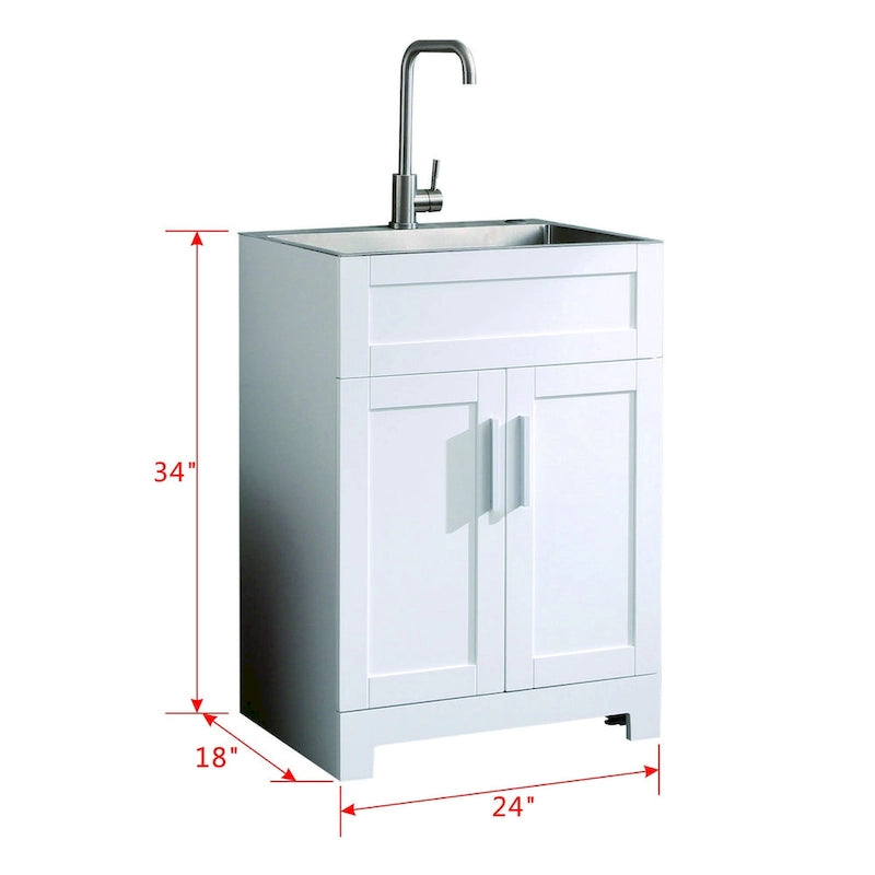 Meuble de rangement de salle de bain avec lavabo brossé argenté