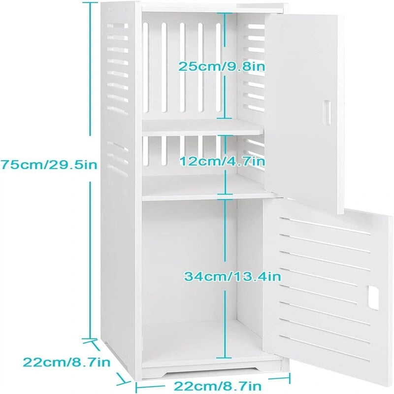 Petits meubles de salle de bain étanches sur pied - 8,7P x 8,7L x 29,5H