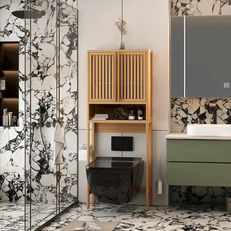 Étagère de rangement pour toilettes