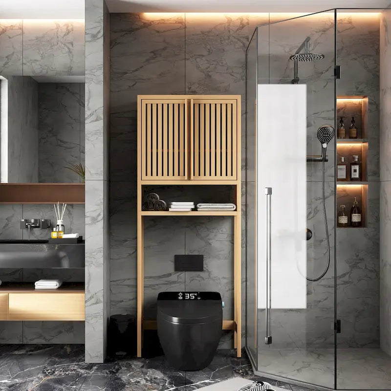 Étagère de rangement pour toilettes