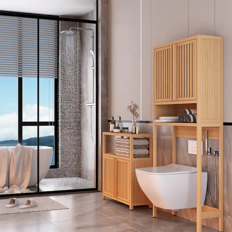 Étagère de rangement pour toilettes
