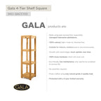 Étagère à 4 niveaux en teck Gala Carré