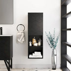 Meuble haut de salle de bain Annecy, 15 L x 46 H x 12 P, noir fantôme