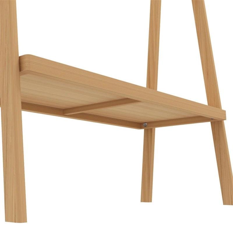 Étagère à serviettes en bambou avec étagère de rangement