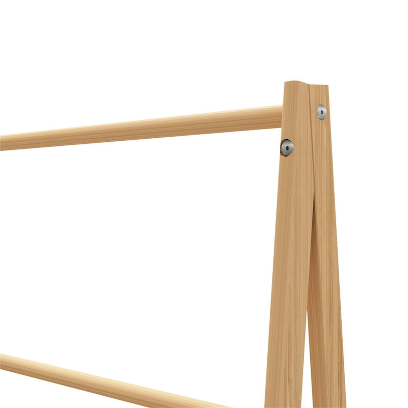 Étagère à serviettes en bambou avec étagère de rangement
