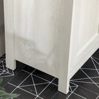 Meuble Sous Vasque Salle de Bain, Meuble Bas sur Pied pour Lavabo, Armoire de Rangement Autoportante avec Étagère Réglable, Doubles Portes