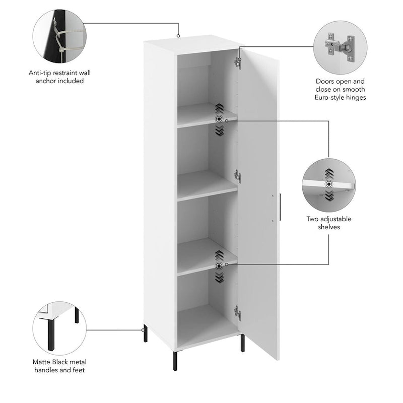 Meuble de rangement étroit pour salle de bain Essence de Bush Furniture