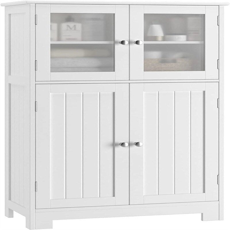 Meuble de rangement avec étagères réglables Portes en verre - 30P x 60L x 108,5H