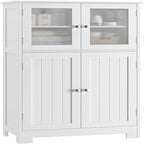 Meuble de rangement avec étagères réglables Portes en verre - 30P x 60L x 108,5H
